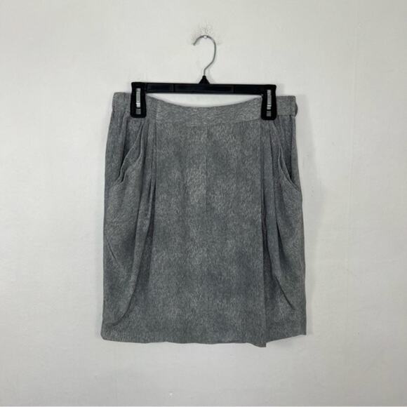 3.1 Phillip Lim Silk Gray Skirt Size 10 - Picture 1 of 10
